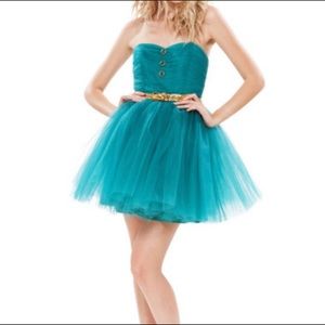 Betsey Johnson Teal Tulle party dress